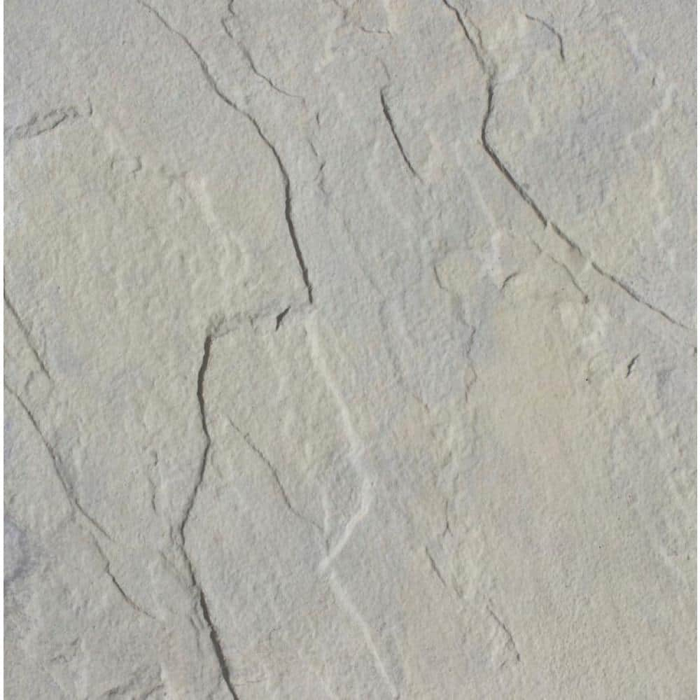 Nantucket Pavers Yorkstone 24 in. x 24 in. Gray Variegated Concrete ...