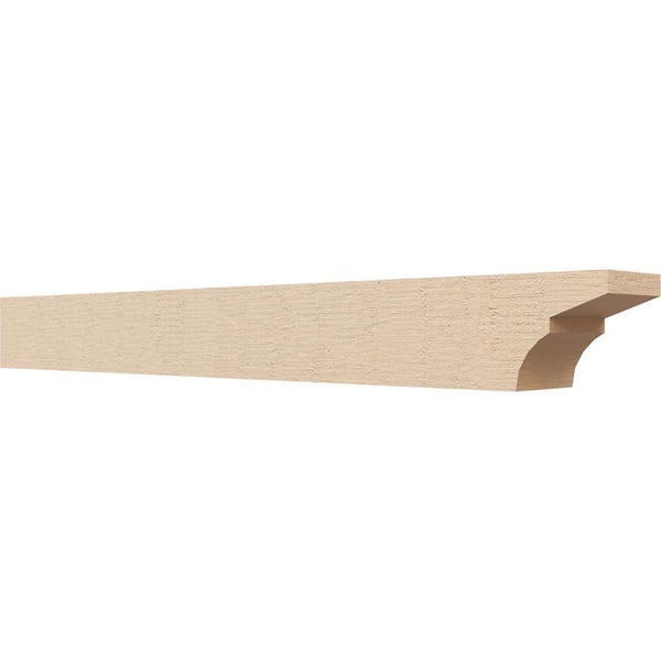 Ekena Millwork 4-in. x 4-in. x 36-in. Monterey Woodgrain, Primed Tan Timberthane Polyurethane Rafter Tail Brace