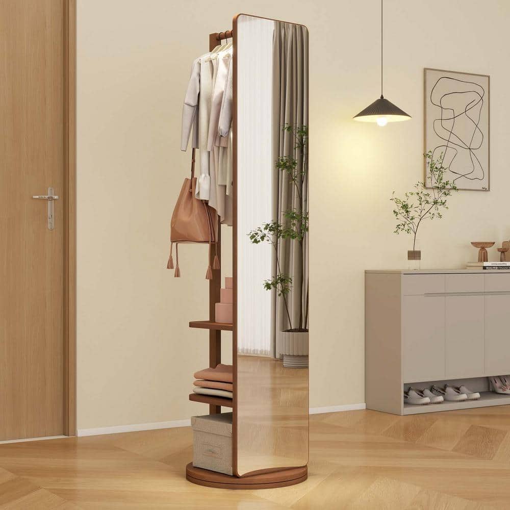 65.7 x 17.7 in. Full-Length Dressing Standing Mirror Floor Mirror with Rear