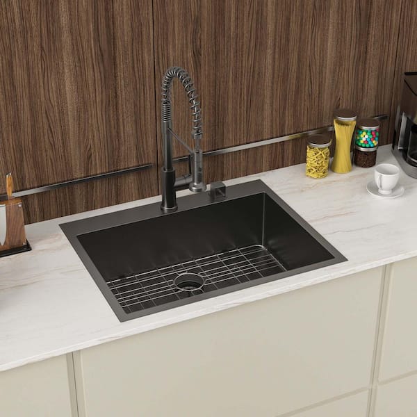 Cannon Stainless Steel Single Workstation Kitchen Sink with