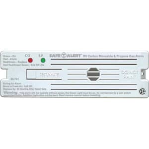 35 Series 12-Volt Safe-T-Alert Surface Mount RV Dual Carbon Monoxide/Propane Alarm in White