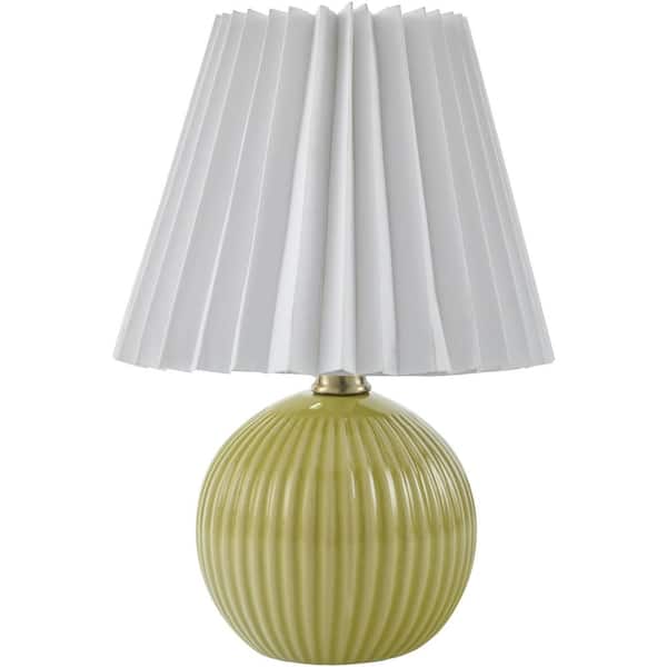 Ferez FRZ-002 12 in. H x 8 in. W x 8 in. D Accent Table Lamp, Yellow