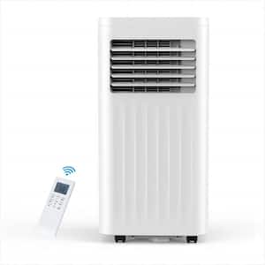 8,000 BTU (5,000 BTU DOE) 115-Volt Quiet 54 dB Portable Air Conditioner w/Dehumidifier up to 300 sq. ft. White