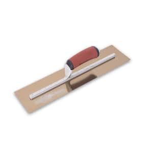 18 in. x 4 in. Durasoft Handle Golden Stainless Finishing Trowel