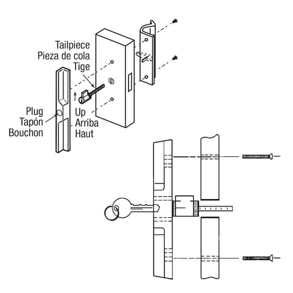 Cylinder Lock, 1-1/4 in., Schlage Shaped Keys