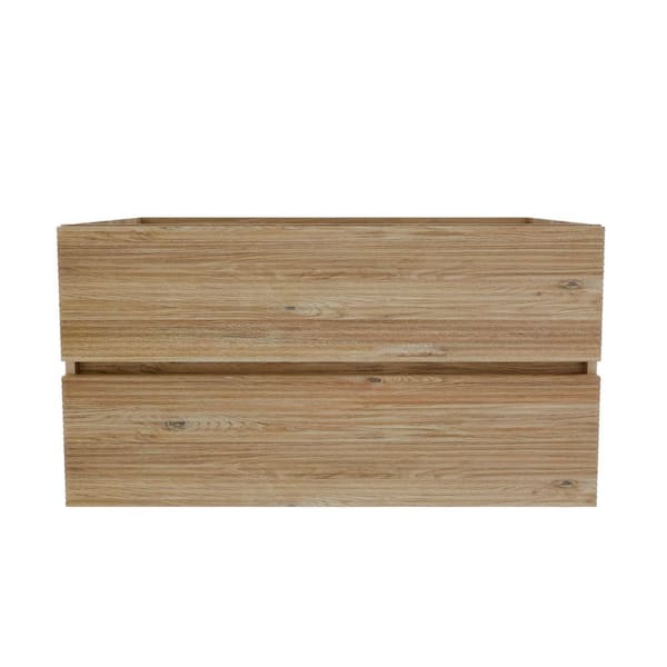 Staykiwi 36 in. Bath Vanity Cabinet without Top in Oak Aassembled