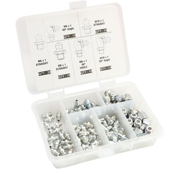 Metric Grease Fitting Kit-80 Pieces