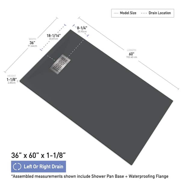 CASTICO 60 in. x 36 in. x 84 in. Alcove Solid Composite CASTICO 60 in. x 36 in. x 84 in. Alcove Solid Composite