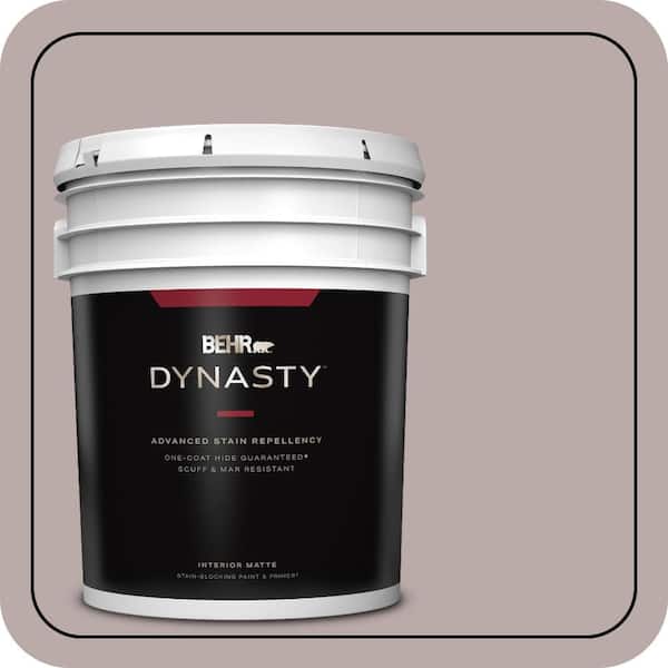 BEHR DYNASTY 5 gal. #730B-4 Winter Cocoa Matte Interior Stain-Blocking Paint & Primer
