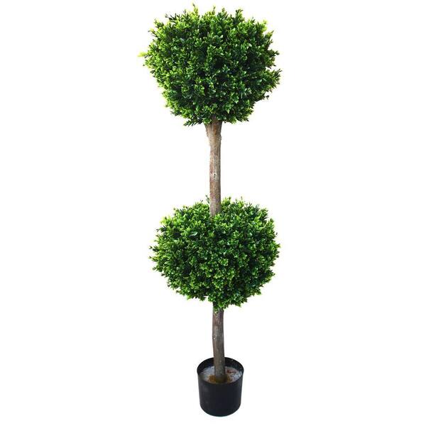 Romano 4.5 ft. Hedyotis Double Ball Topiary Tree