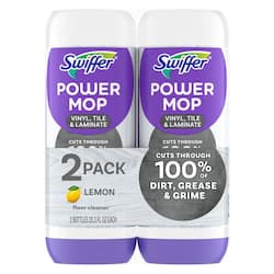 Swiffer Power Mop 25.3 oz. Lemon Scent Multi-Surface Floor Cleaner (2-Count)
