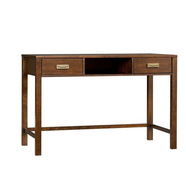 Inspirations by Broyhill Mission Nuevo Mahogany 2-Drawer Writing Desk-DISCONTINUED