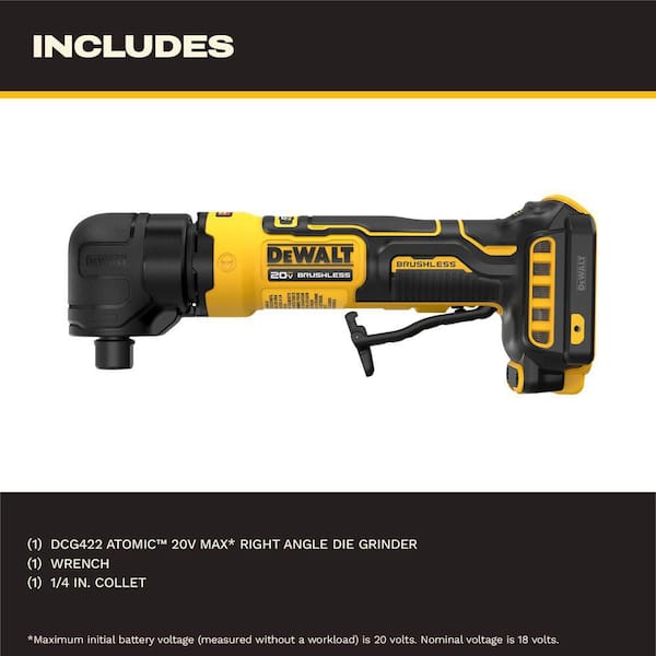 Atomic 20V MAX Cordless Right Angle Die Grinder (Tool Only)