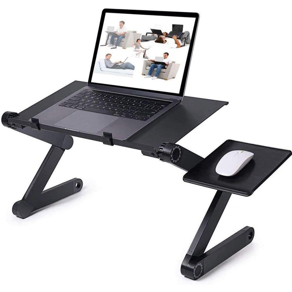 cadeninc 16.5 in. Black Adjustable and Foldable Portable Laptop Stand ...