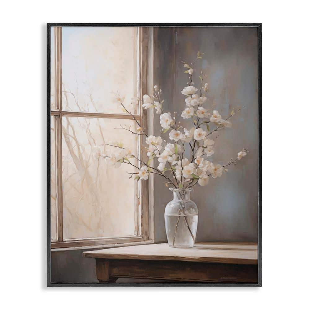 Spring Arrangement Windowsill by Arlington Prints Black Framed Nature Giclee Art Print 30 in. x 24 in. price history on PriceWatchPro