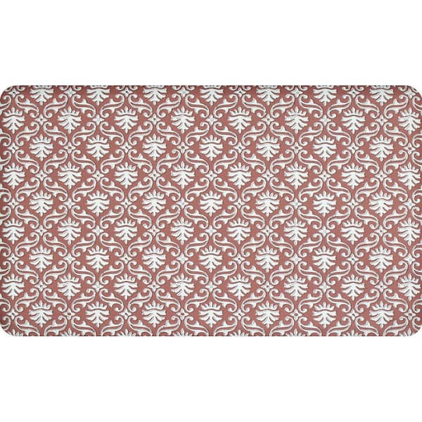 20 in. x 32 in. Brown Ledsworth Terracotta Indoor Anti-Fatigue Comfort Mat