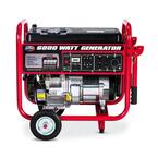 5000-Watt Manual Start Gasoline Powered Portable Generator with Mobility Kit