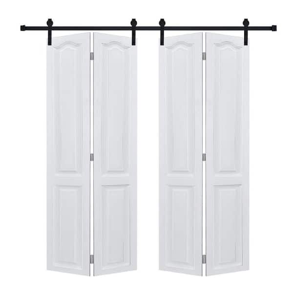Dual CNC Crafted bi-fold door 3/4 in. thick 32 in. x 84 in. MDF