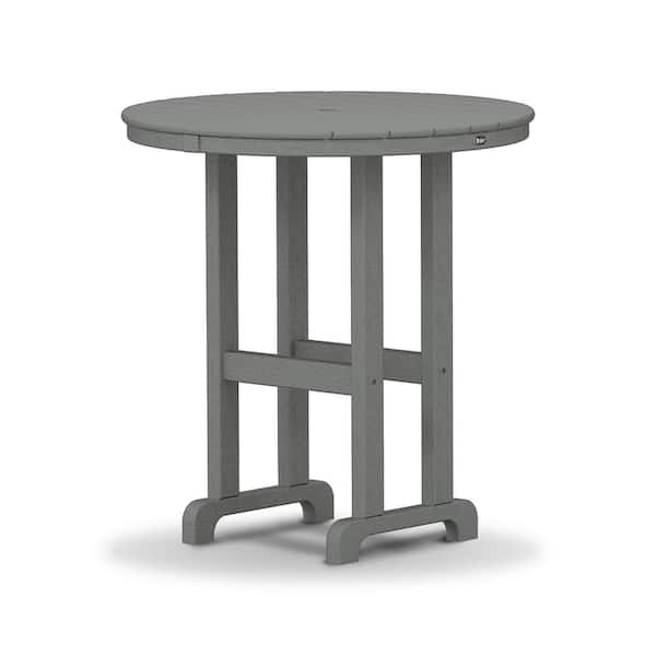 Trex Outdoor Furniture Monterey Bay 36 in. Stepping Stone Round Patio Counter Table