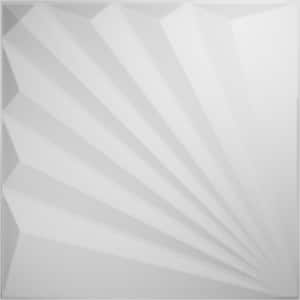 19 5/8 in. x 19 5/8 in. Aire EnduraWall Decorative 3D Wall Panel, White, (50-Pack for 133.73 Sq. Ft.)