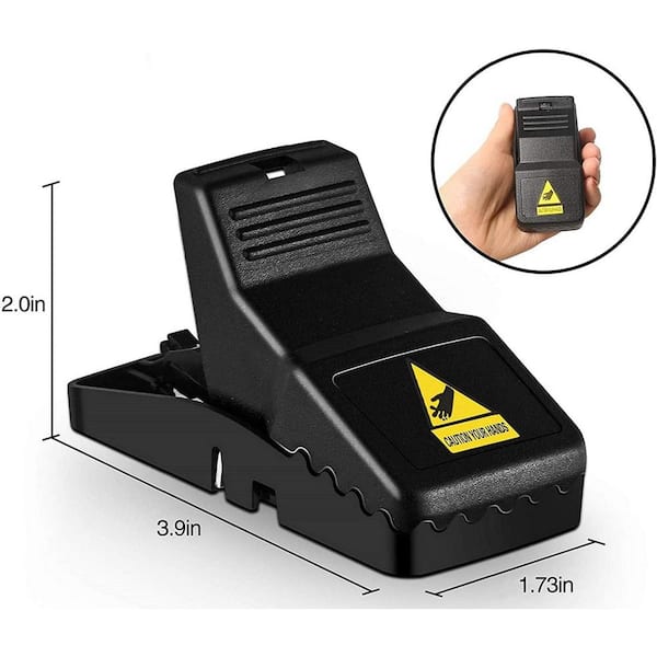 ITOPFOX Indoor/Outdoor Small Mice Trap Catcher 6-Pack in Black