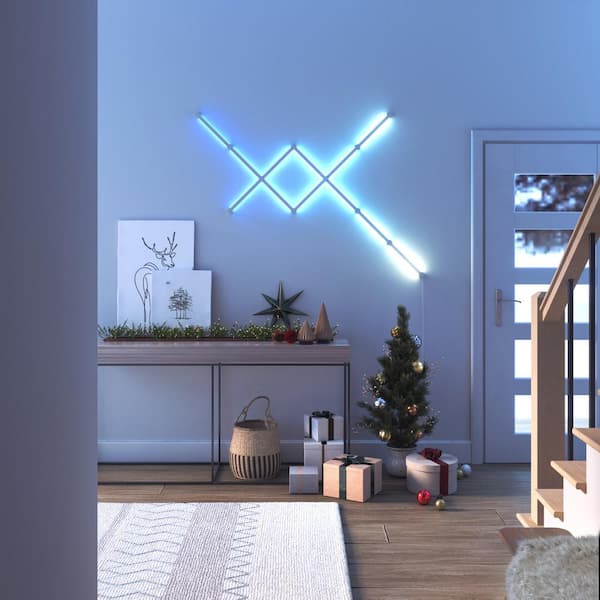 Nanoleaf Lines 90 Deg. Smarter Kit Modular Color-Changing Backlit