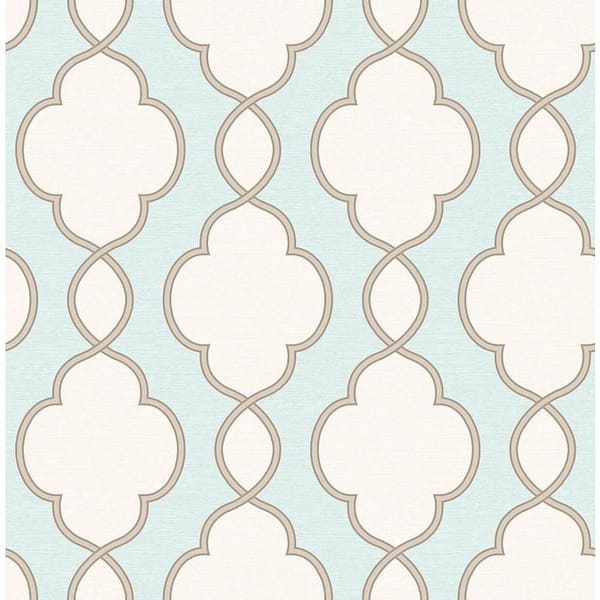 A-Street Prints Structure Turquoise Chain Link Wallpaper Sample