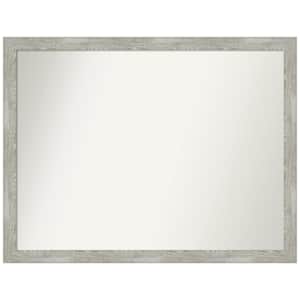 Dove Greywash Narrow Custom Non-Beveled 43.5 in. W x 33.5 in. H Recylced Polystyrene Framed Bathroom Vanity Wall Mirror