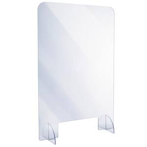 24 in. x 36 in. x 0.18 in. Clear Acrylic Sheet Table Top Protective Sneeze Guard