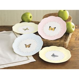 Butterfly Meadow Multi Color Dessert Plates (Set of 4)