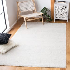 Himalaya Silver 8 ft. x 10 ft. Solid Color Area Rug