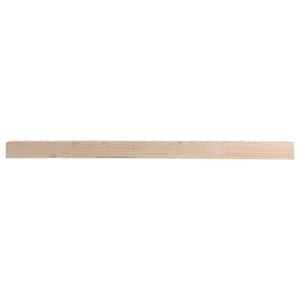 72 in. x 6 in. Unfinished Solid Timber Decorative Wall Shelf