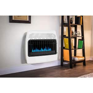 30,000 BTU Vent Free Natural Gas Blue Flame Wall Heater