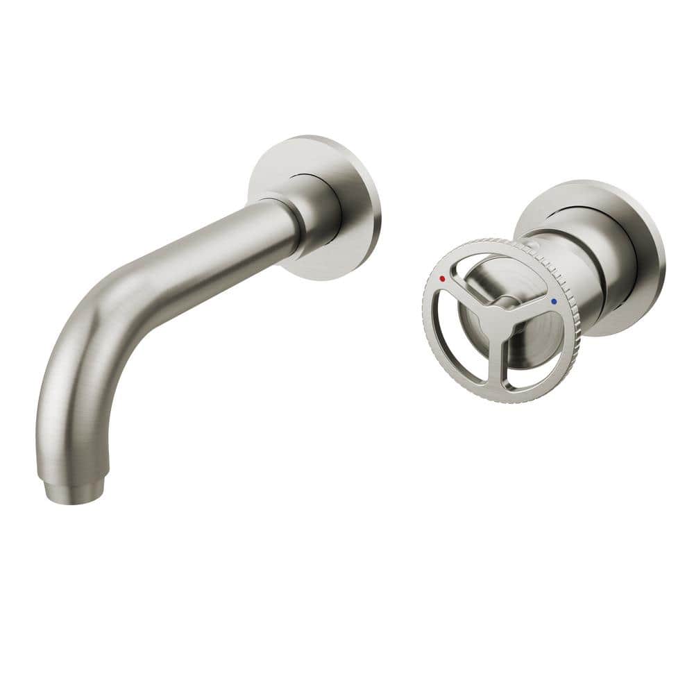 Contemporary Stainless Steel Wall-Mounted Bathroom Faucet