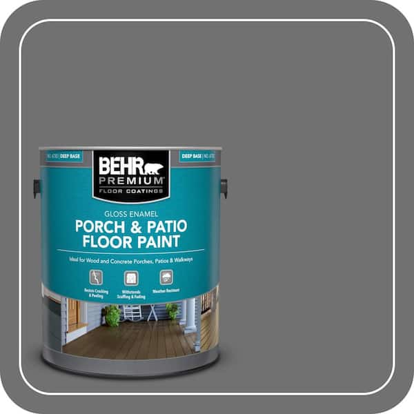 1 gal. #AE-48 Machine Gray Gloss Enamel Interior/Exterior Porch and Patio Floor Paint