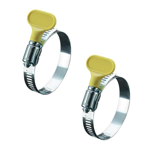 Everbilt 2-1/2 - 4-1/2 in. Turn-Key Dryer Vent Clamp (2-Pack)