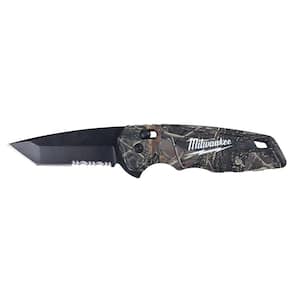 FASTBACK Camo Stainless Steel Spring Assisted Folding Knife with 2.95 in. Blade