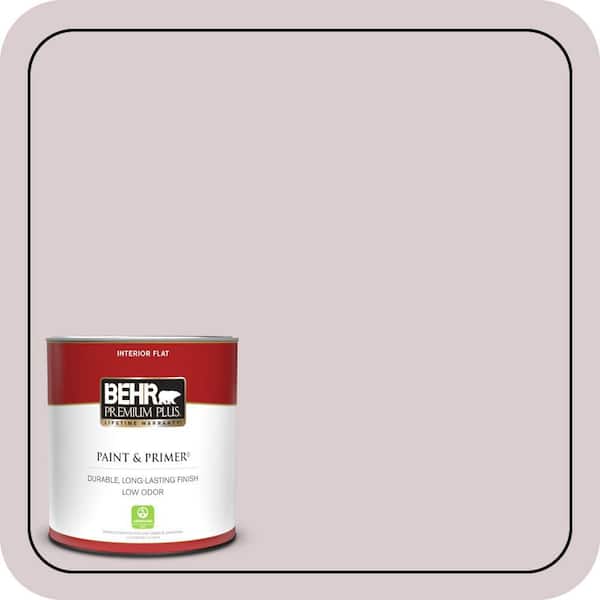 BEHR PREMIUM PLUS 1 qt. #110E-2 Brook Trout Flat Low Odor Interior Paint & Primer