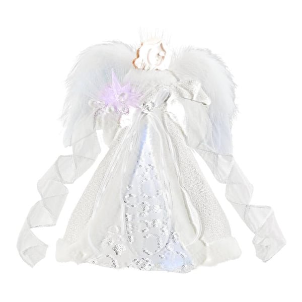 Home Accents Holiday 12 in Fiber Optic LED Angel Topper