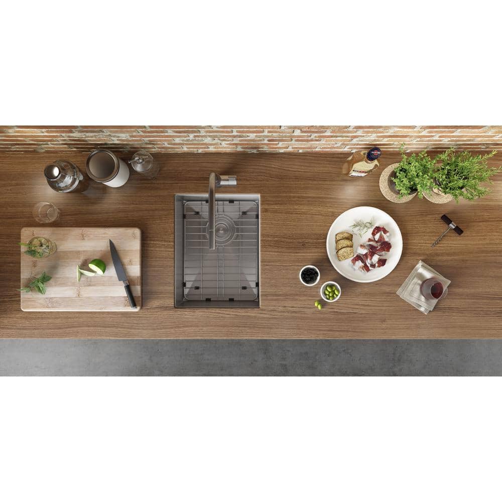 Ruvati 14-inch Brushed Stainless Steel Undermount Bar Prep Sink