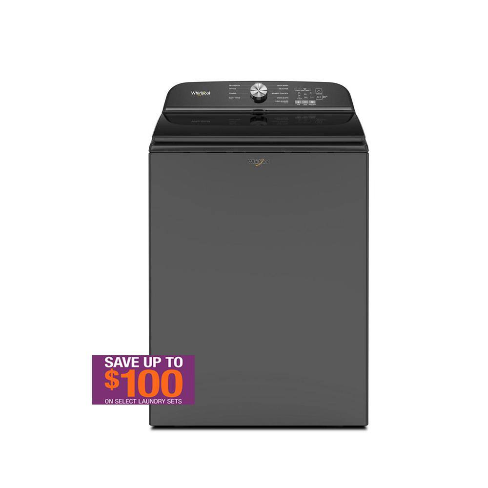 Whirlpool 5.3 cu.ft. Top Load Washer in Volcano Black
