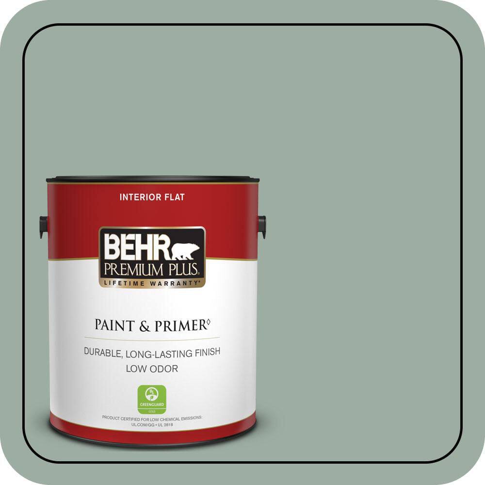 1 gal. #N420-3 Misty Moss Flat Low Odor Interior Paint & Primer price history on PriceWatchPro