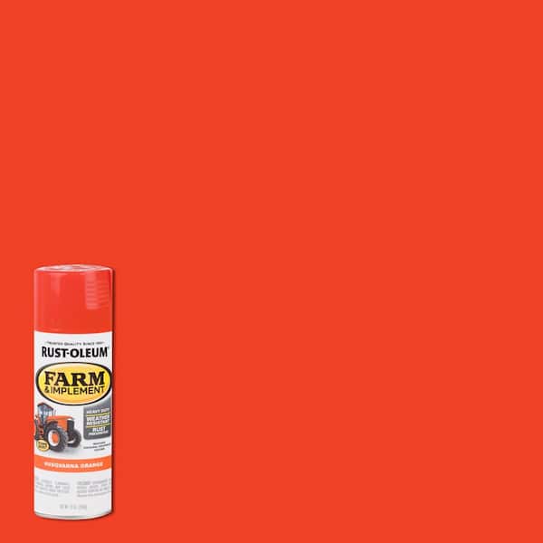 Rust-Oleum 12 oz. Farm Equipment Gloss Husqvarna Orange Enamel Spray Paint (6-Pack)