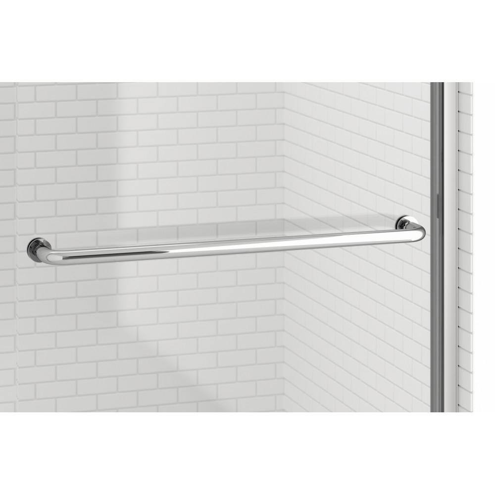 Rotolo 60" Oil Rubbed Bronze Semi-Frameless Sliding Shower Door