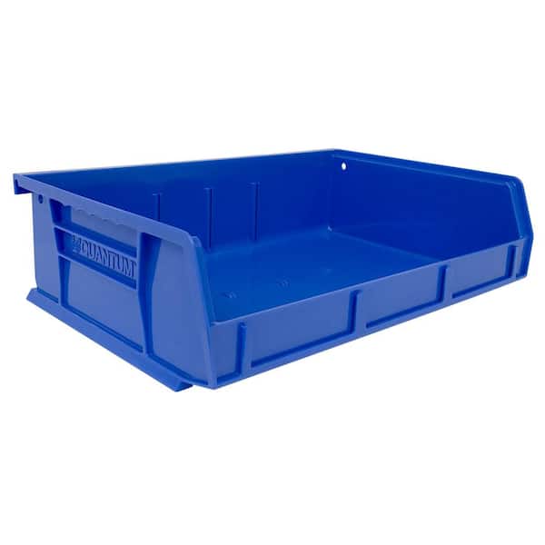 QUANTUM STORAGE SYSTEMS Ultra Series 2.11 qt. Stack and Hang Bin in Blue (8-Pack)