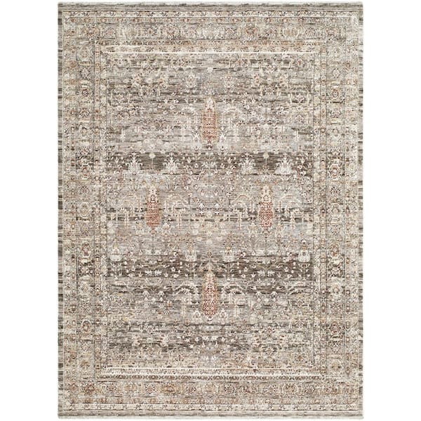 Mansfield MFD-2301 5 ft. x 7 ft. Brown Machine Woven Area Rug