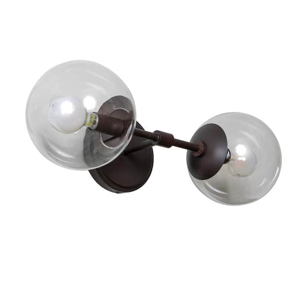 Decor Therapy Gideon 8 in. Bronze Sconce