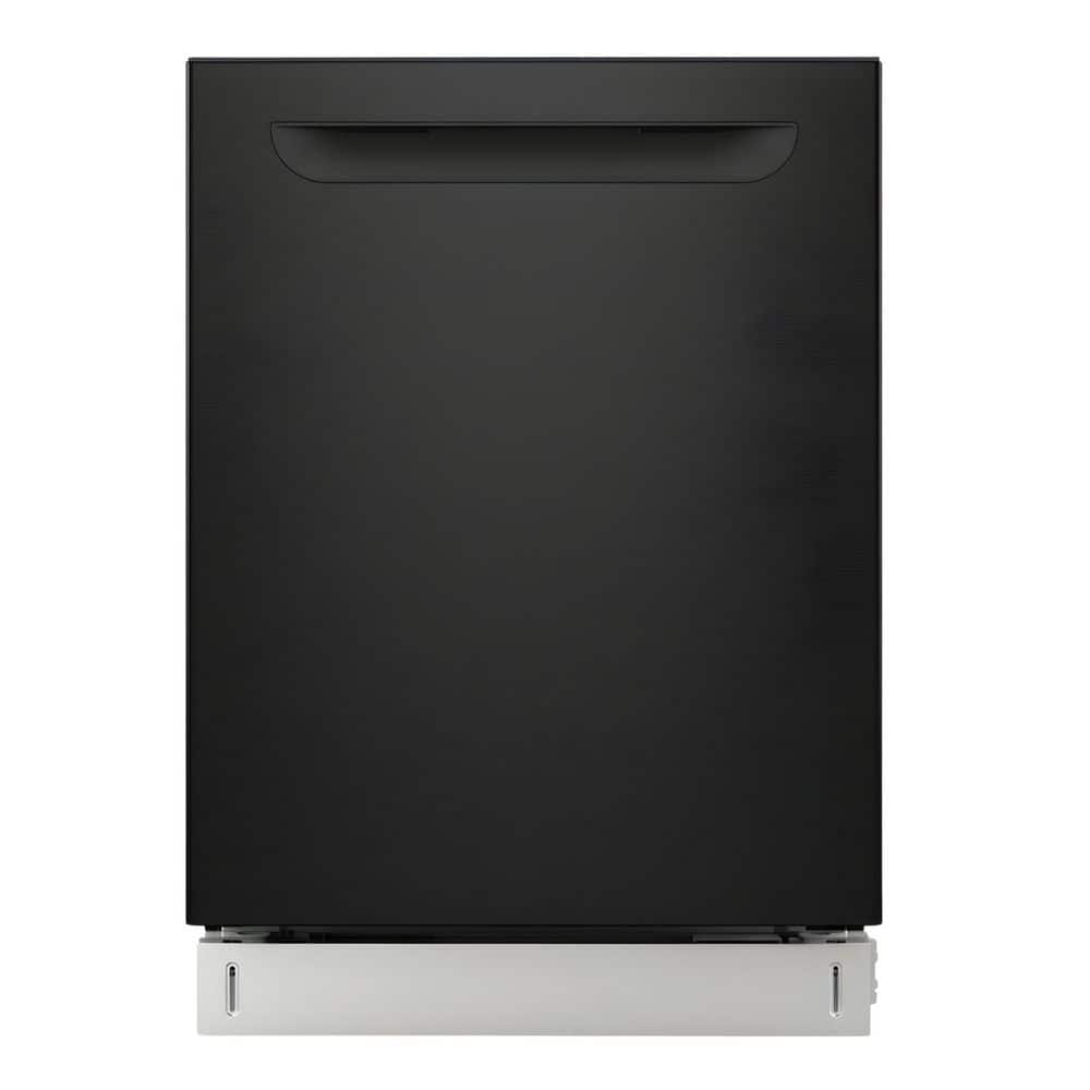 "24"" Built-In Top Control Dishwasher with 2 Racks, Ultra-Quiet 49 DbA, Black"