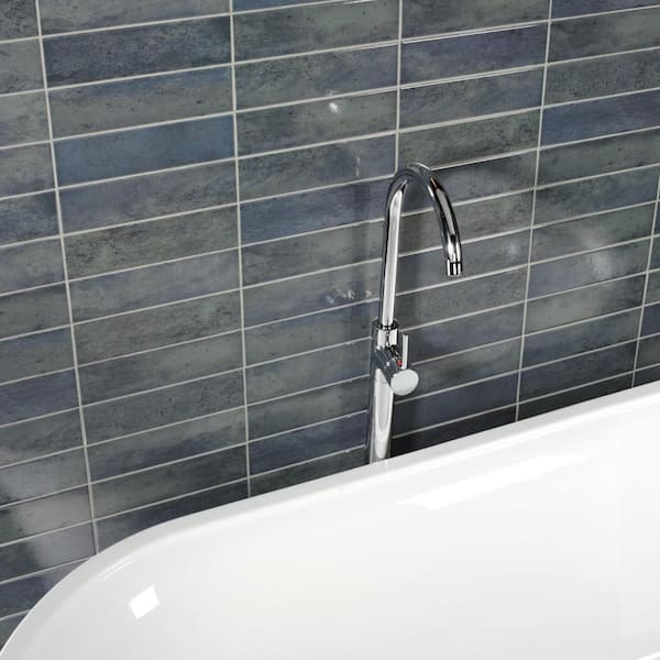 Capri Brick Indigo 2-1/2 in. x 10 in. Porcelain Floor and Wall Tile (5.13 sq. ft./Case)