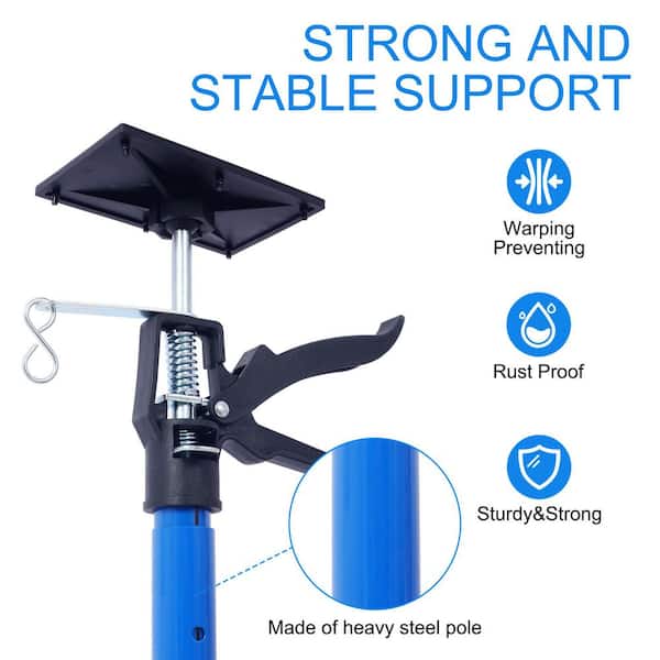 Tatayosi 2-Pack Blue Steel Adjustable Support Pole Jack Post Hand